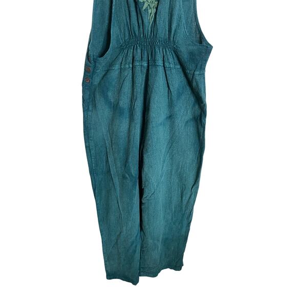 April Cornell for Modern Prairie Hannah Jumpsuit in Teal Womans Small - Picture 11 of 12